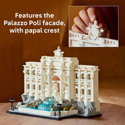 LEGO Architecture Trevi Fountain Building Set - Collectible 3D Puzzle of Italian Landmark Model for Display - DIY Arts and Craft for Adults - Gift for Wedding - 21062 LEGO