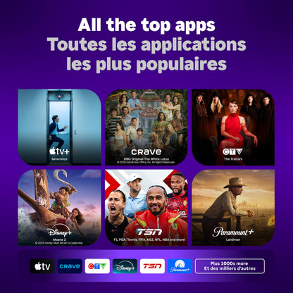 Roku Streaming Stick 4K 2022 (Official Manufacturer Product) | Streaming Device 4K/HDR/Dolby Vision with Voice Remote with TV Controls and Long-Range Wi-Fi 🍁 All In One Marketplace Canada