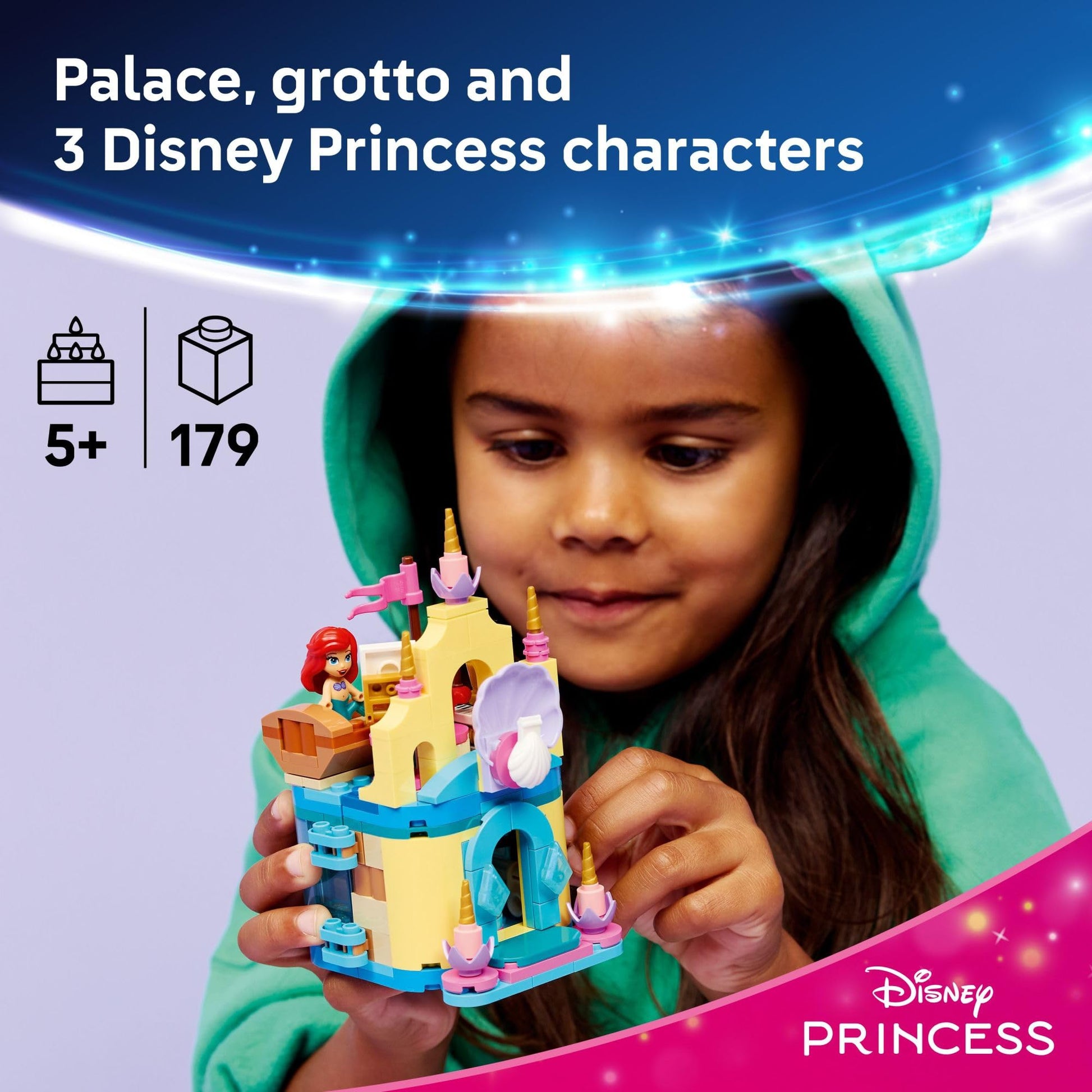 LEGO Disney Princess Ariel's Magical Mini Palace Building Toy - Little Mermaid Toys & Playset for Girls & Boys, Ages 5+ - Disney Gifts for Kids - 43285 LEGO