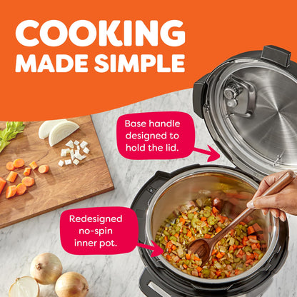 Instant Pot Duo Plus 6 Quart 9-in-1 Electric Pressure Cooker, Slow Cooker, Rice Cooker, Steamer, Sauté, Yogurt Maker, Warmer & Sterilizer, 15 One-Touch Programs,Stainless Steel/Black - Available at All In One Marketplace Canada