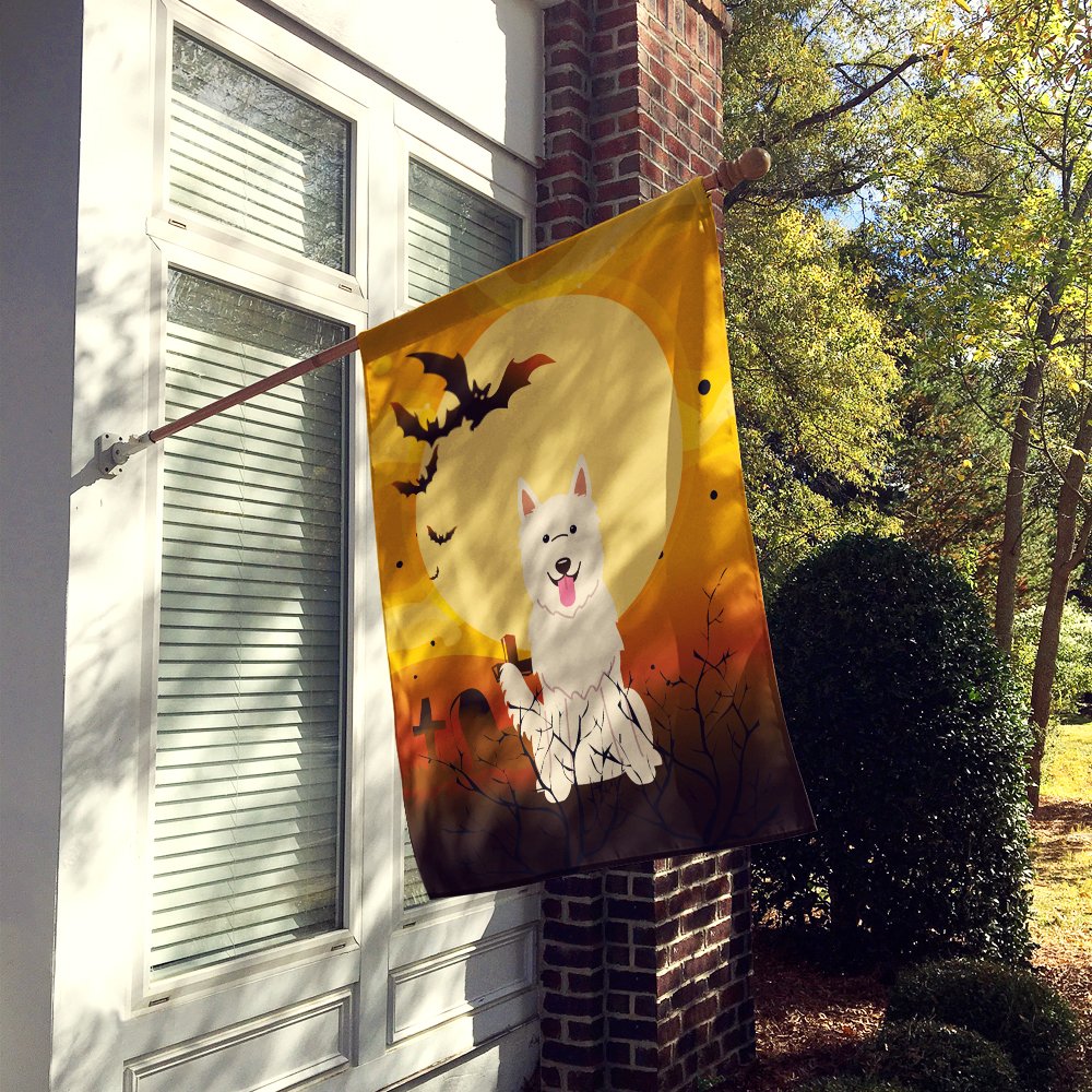 Drapeau de maison en toile Caroline's Treasures BB4311CHF Halloween Berger Allemand Blanc, grande taille, multicolore