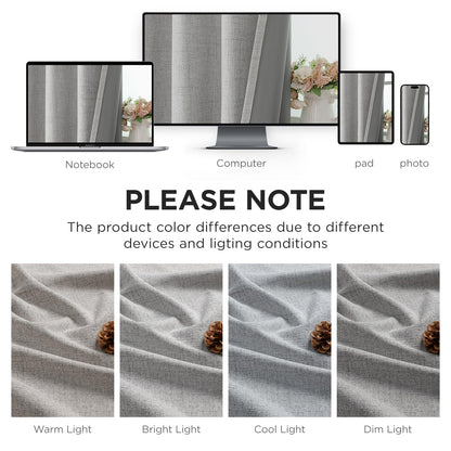 Joydeco Blackout Curtains 96 Inches Long Blackout Curtains 2 Panels, Thermal Insulation Noise Reducing Room Darkening Opaque Curtains for Bedroom Living Room Window, Privacy Protection 2 Panels Set