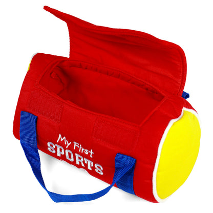Baby GUND My First Sports Bag Stuffed Plush Playset, Baby Gift Toys for Boys and Girls Ages 1 & Up, 5 Piece, 8" GUND