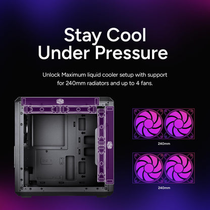 Cooler Master MasterBox Q300L Micro-ATX Tower with Magnetic Design Dust Filter, Transparent Acrylic Side Panel, Adjustable I/O & Fully Ventilated Airflow, Black (MCB-Q300L-KANN-S00) 🍁 All In One Marketplace Canada