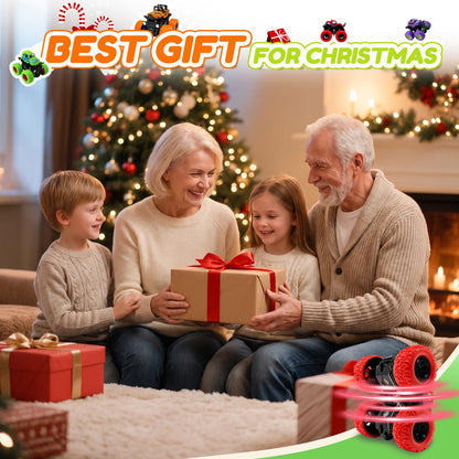 Monster Truck Toys, 4 Pack Friction Powered Toy Cars Push and Go Truck Toys for Toddlers Kids Ages 2-4 3-5 4-7 Best Christmas Birthday Gift Party Favors for Boys and Girls 2 3 4 5 6 7 Year Old 🍁 All In One Marketplace Canada