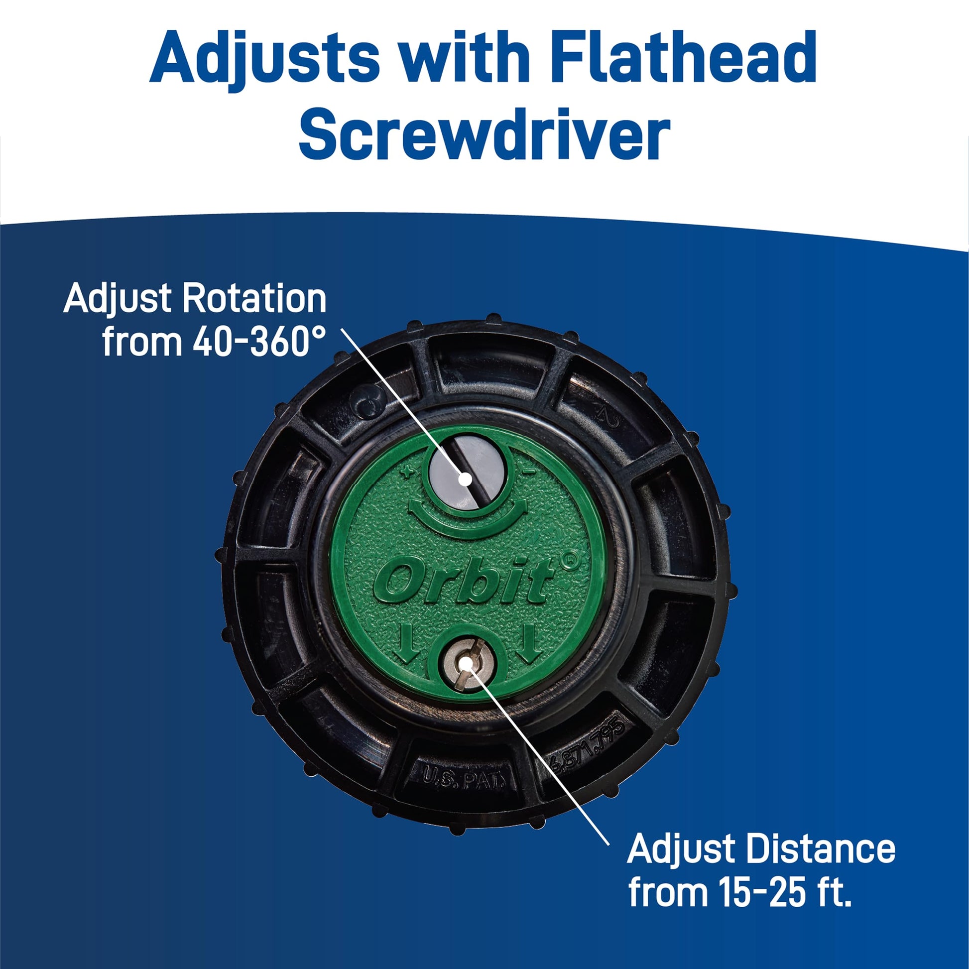 Orbit 55469 – Sprinkler Saturn III Medium Scope, pre-Installed with Nozzle, 5.50 x 11 x 17 cm, Black/Green Orbit