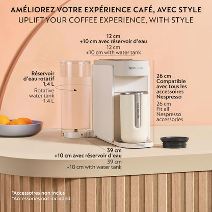 Nespresso Vertuo Up Coffee and Espresso Machine Pearl White