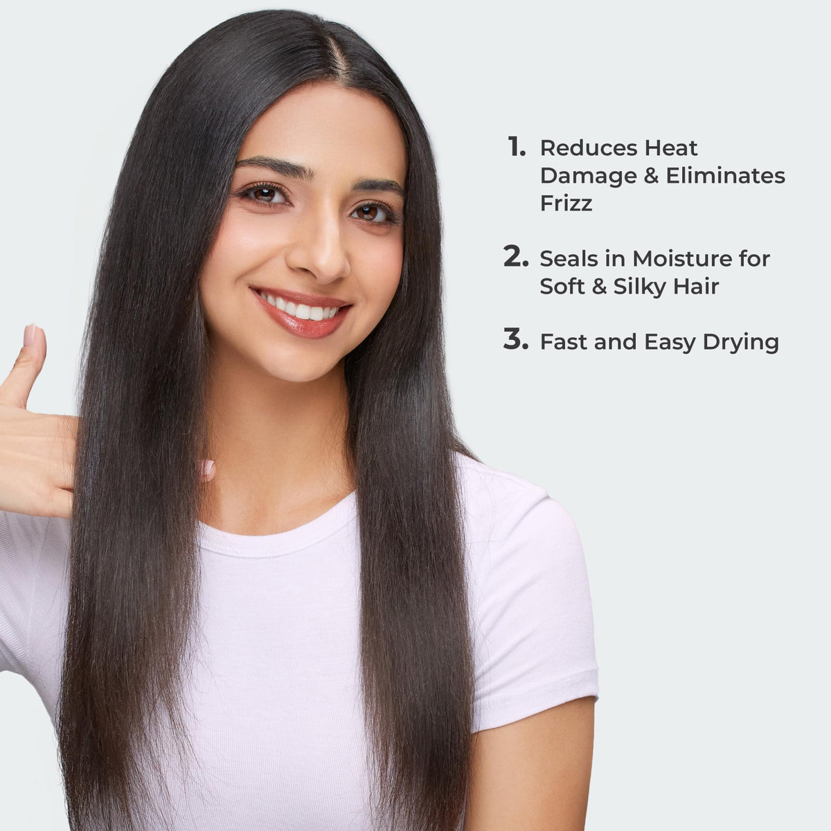 KISS 1875 Watt Pro Tourmaline Ceramic Hair Dryer, 3 Heat Settings, 2 Speed Slide Switch, Cool Shot Button, 2 Detangler Combs, 1 Concentrator, 1 Diffuser, Removable Filter Cap & 4 Sectioning Clips