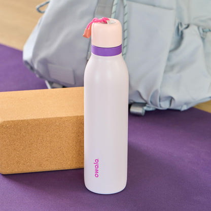 Owala FreeSip Twist Insulated Stainless Steel Water Bottle with Straw for Sports and Travel, BPA-Free, 24-oz, Pink/Purple (Dreamy Field) 🍁 All In One Marketplace Canada