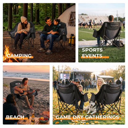 Overmont Oversized XL Camping Chair for Adults 500 lb Support
