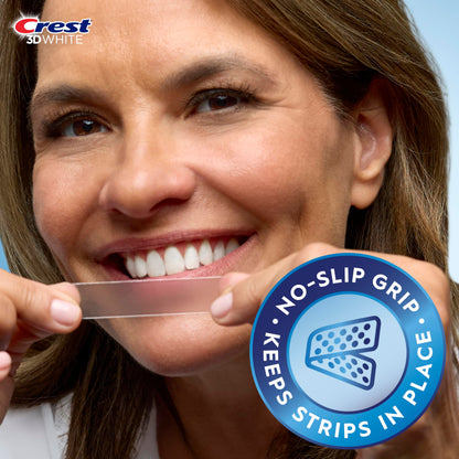 Crest 3D Whitestrips 1-Hour Express At-home Teeth Whitening Kit, 10 Treatments, 12 Levels Whiter for Fast Whitening Crest