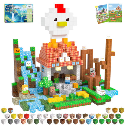 SSAWER Magnetic Blocks, 150PCS Light Up Building Cube Toys Gifts for Kids 🍁 All In One Marketplace Canada