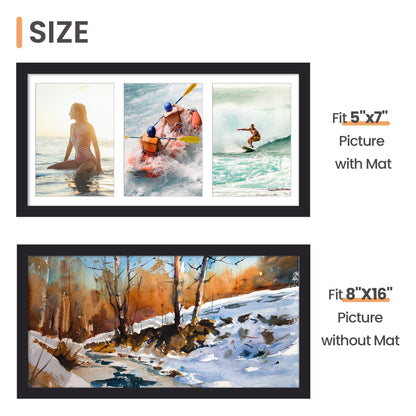 upsimples 8x16 inch (20.32x40.64cm) Picture Frame,Black, 1 Pack 🍁 All In One Marketplace Canada