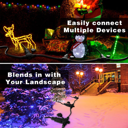 K KASONIC Outdoor Extension Cord 50 FT, Evenly Spaced 6 Outlets, Black 🍁 All In One Marketplace Canada