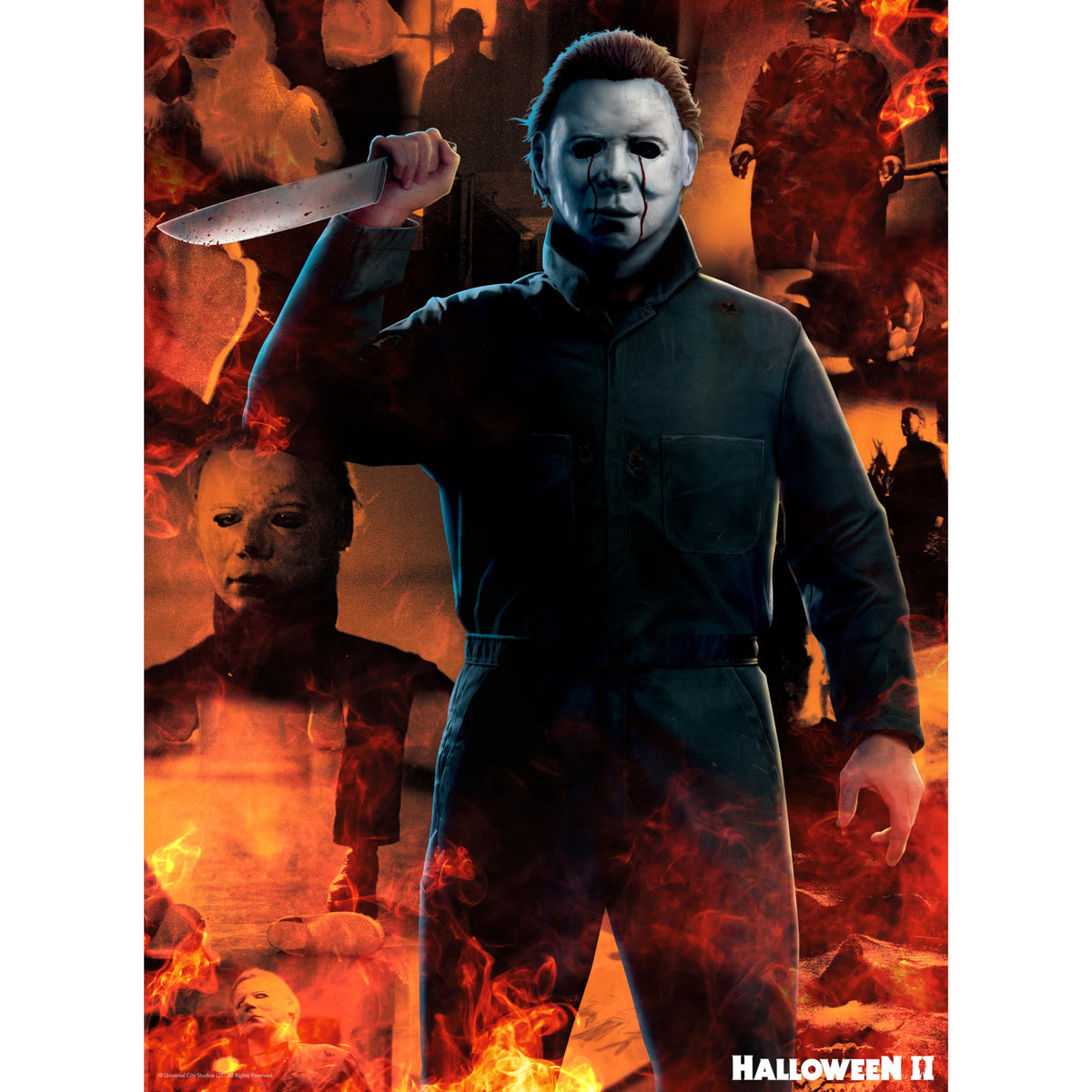 Puzzle Aquarius Halloween II 500 pièces (Puzzle de 500 pièces) - Anti-reflet - Ajustement précis - Marchandise et objets de collection sous licence officielle du film Halloween II - 35,5 x 48 cm