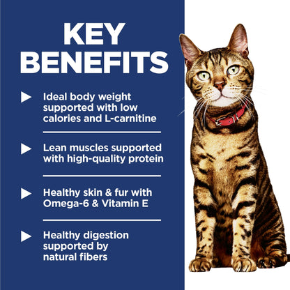 Hill's Science Diet Adult Light Chicken Recipe Dry Cat Food 7.25 kg Bag Hill's Science Diet