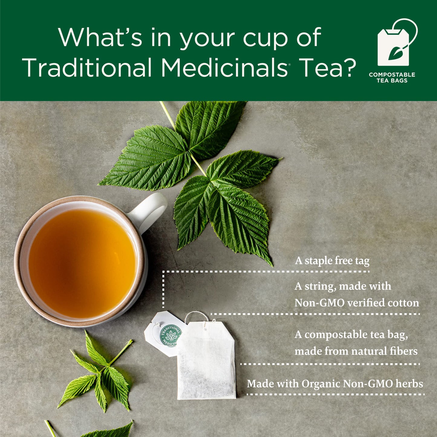 Traditional Medicinals - Tisane biologique de feuilles et racines de pissenlit (Lot de 6) - 96 sachets de thé au total