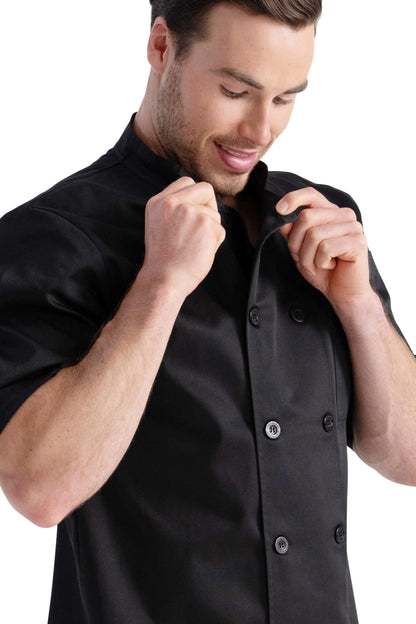 Chef Works Unisex Volnay Chef Coat, Black - New, Medium Chef Works