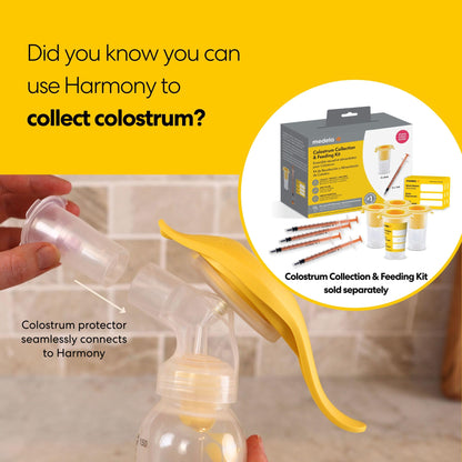 Medela Manual breast pump with Flex Shields Harmony Single Hand for More Comfort and Expressing More Milk
