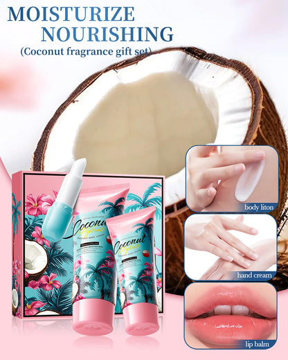 Hand Cream Body Lotion Lip Balm Set,Skincare Product Travel Size Gift Kit,Moisturizing Small Body Lotion,Mini Hand Cream,Hydrating Lip Moisturizer,Christmas Mother's Day Skin Care Gift Set for Women Girl Mom 🍁 All In One Marketplace Canada