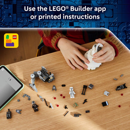LEGO Star Wars AT-RT Attack - Building Toy for Boys & Girls, Ages 7+ - with The Mandalorian & Grogu Minifigures - Playset for Kids - Gift for Birthdays - 75444 LEGO