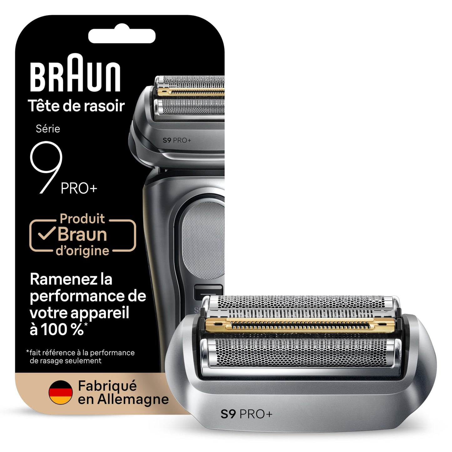 Braun Series 9 Replacement Head, Electric Razor Men, Original Replacement Head Series 9 96M, Silver - Available at All In One Marketplace Canada