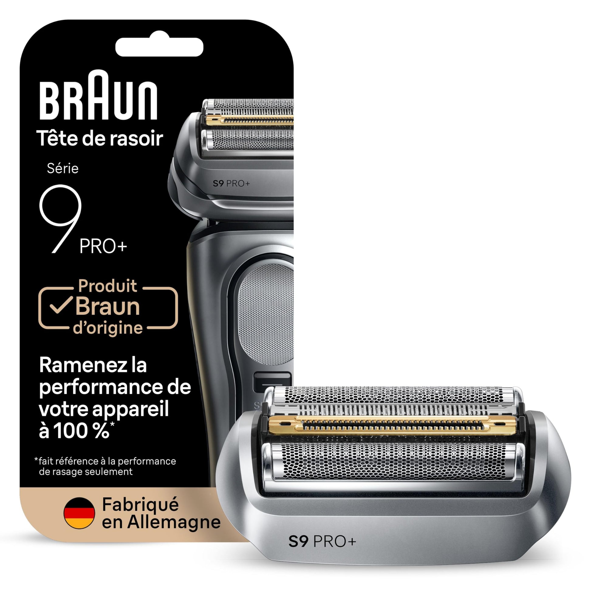 Braun Series 9 Replacement Head, Electric Razor Men, Original Replacement Head Series 9 96M, Silver - Available at All In One Marketplace Canada
