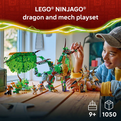 LEGO NINJAGO The Dragon of Life Building Toy for Boys & Girls - Poseable Dragon Toy Figure & Playset for Kids, Ages 9+ - W/Mini Mech & 8 Minifigures for Pretend Play - Gift Idea for Birthdays - 71859 LEGO