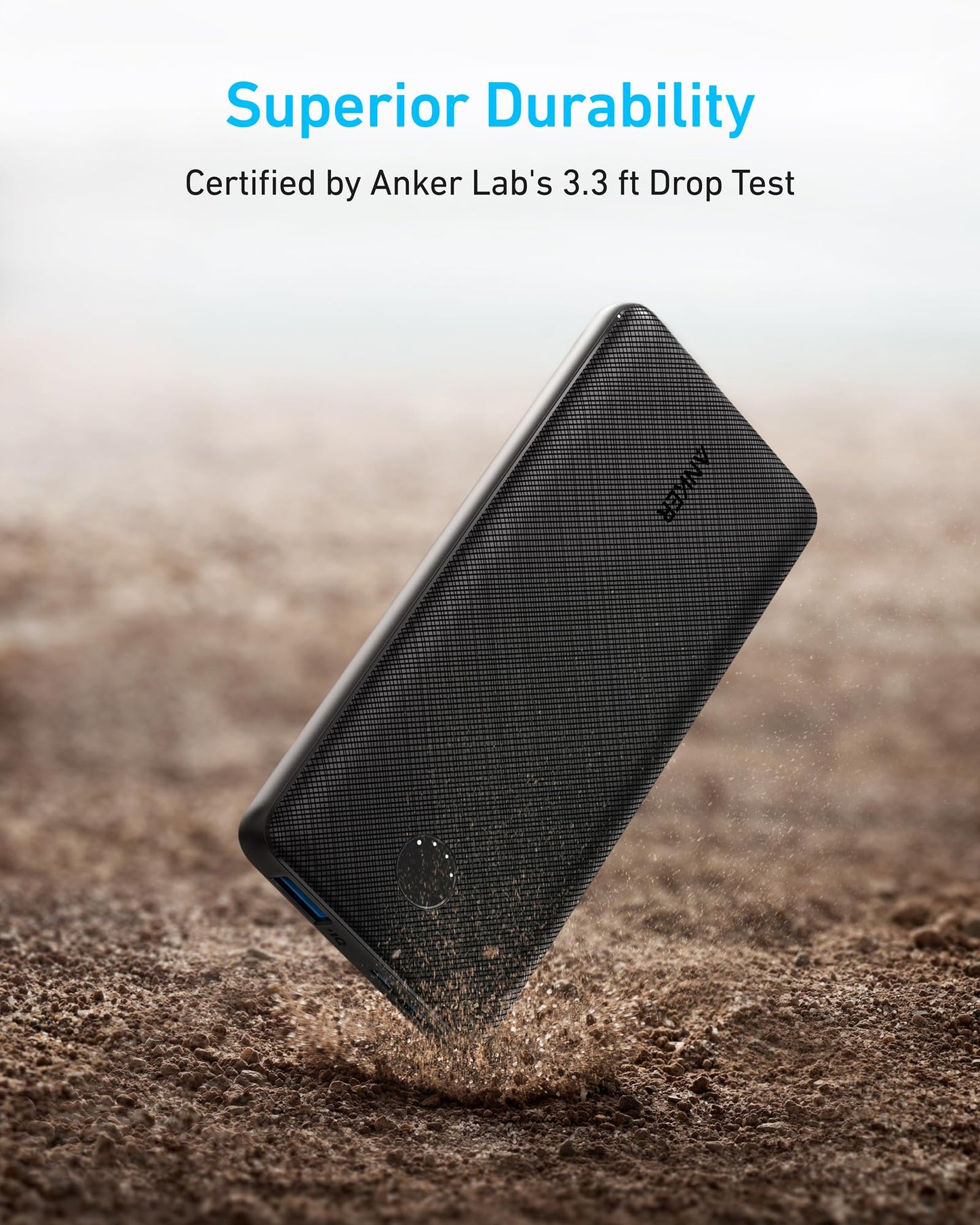 Anker Power Bank(PowerCore 10K),Compact Travel-Ready 10,000mAh Battery Pack with PowerIQ Charging Technology,5V/3A High-Speed Charging for iPhone,iPad,and More (USB-C Input and Output（Black），1pack) - Available at All In One Marketplace Canada