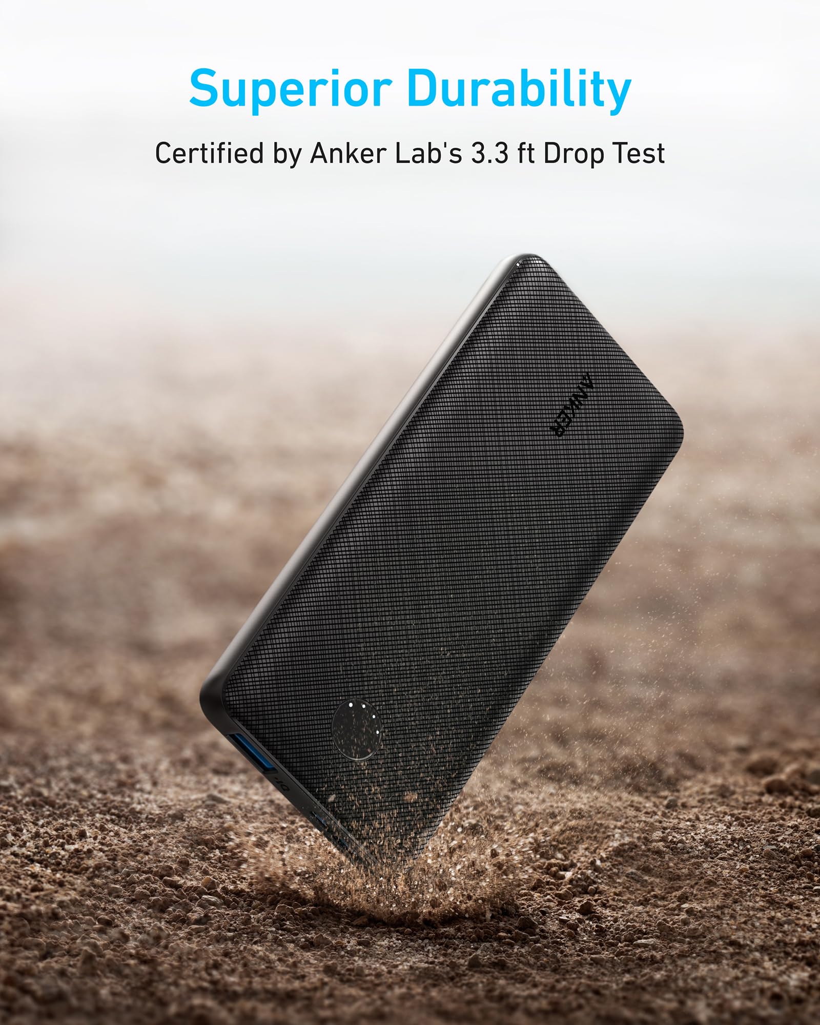 Anker Power Bank(PowerCore 10K),Compact Travel-Ready 10,000mAh Battery Pack with PowerIQ Charging Technology,5V/3A High-Speed Charging for iPhone,iPad,and More (USB-C Input and Output（Black），1pack) - Available at All In One Marketplace Canada
