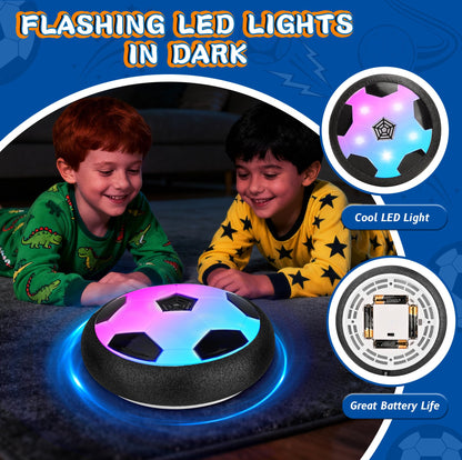 Hover Soccer Ball for Kids, 2 Pcs Hover Ball Toys Set with LED Lights, Indoor Outdoor Light-Up Soccer Ball Sport Games, Boy Gifts for 4, 5, 6, 7, 8, 9 Years Old, Christmas Birthday Gifts for Kids 🍁 All In One Marketplace Canada