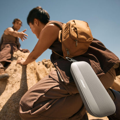 Bose SoundLink Flex Bluetooth Speaker (2nd Gen) - Portable Outdoor Speaker with Hi-Fi Audio, Waterproof and Dustproof, USB-C, Up to 12 Hours Battery Life, Sandstone