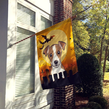 Caroline's Treasures BB1818CHF Halloween Jack Russell Terrier Canvas House Size Flag, Multicolor, Large