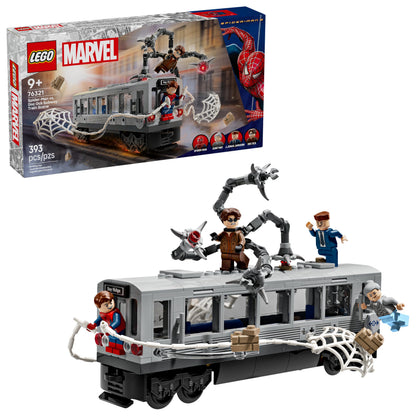 LEGO Marvel Spider-Man vs. Doc Ock Subway Train Scene - Action Figures Kids Toy - Spider-Man Building Toy for Boys & Girls, Ages 9+ - Marvel Collectible with 4 Minifigures - Birthday Gift Idea- 76321 🍁 All In One Marketplace Canada