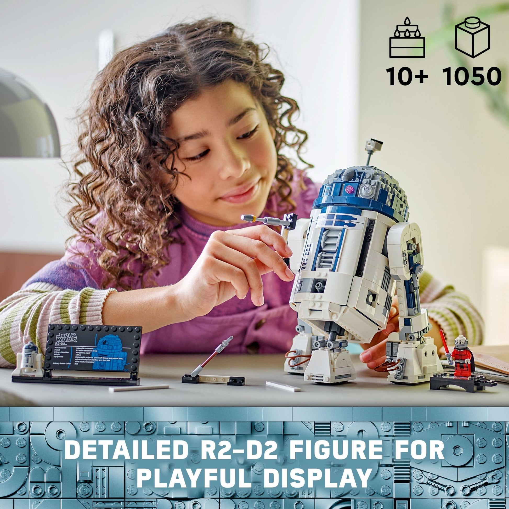 LEGO Star Wars R2-D2 Building Toy Set - Play or Display Star Wars Toy for Boys & Girls, Ages 10+ - Gift Ideas for Kids & Fans - Includes 25th Anniversary Darth Malak Minifigure - 75379 - Available at All In One Marketplace Canada