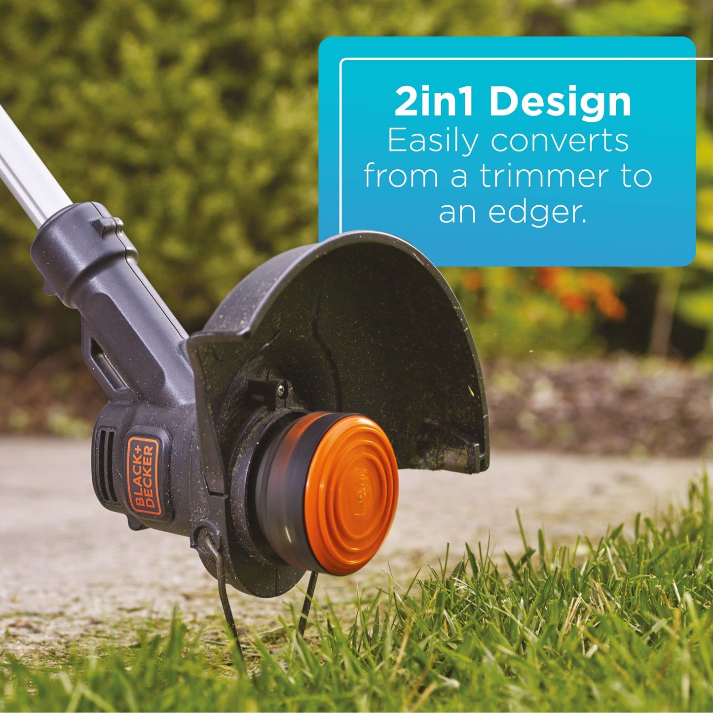 BLACK+DECKER 20V MAX Cordless String Trimmer/Edger Kit, Automatic Feed Spool, 10-Inch (LST201-CA)