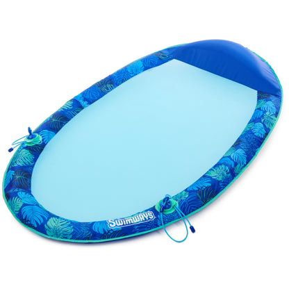 Swimways Elite Spring Float Hammock Pool Lounger, Inflatable Pool Floats Adult with Fast Inflation, Pool Hammock for Adults up to 250 lbs SwimWays