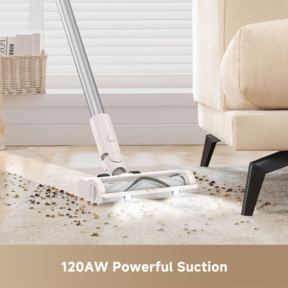 DREAME R10 Pure Cordless Vacuum Cleaner, Stick Vacuum Cleaner for Home, 120AW Powerful Suction, Anti-Tangle, LED Headlights, Up to 60 Mins Runtime, Lightweight for Carpet, Hard Floor, Pet Hair dreame