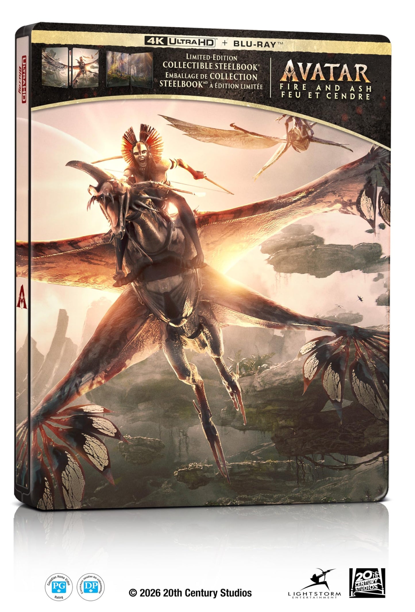 Avatar : Le Feu et la Cendre (3 disques) - Bilingue - Combo UHD/BD + Disque bonus + Steelbook [Blu-ray]