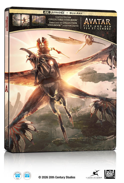 Avatar : Le Feu et la Cendre (3 disques) - Bilingue - Combo UHD/BD + Disque bonus + Steelbook [Blu-ray]