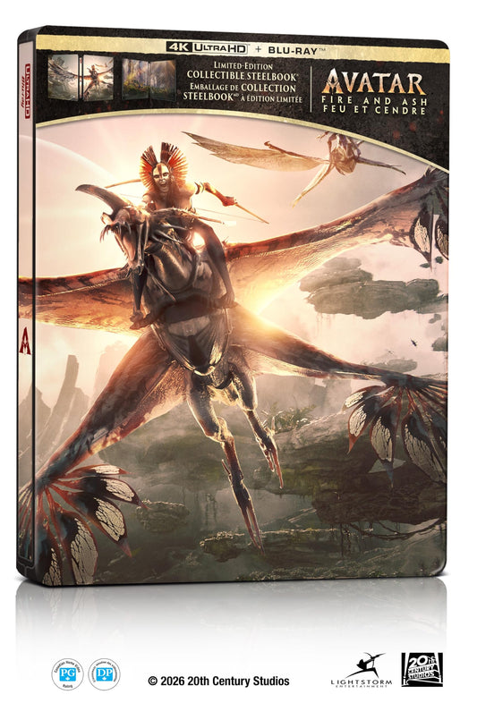 Avatar: Fire And Ash (3 disques) - Bilingue - Combo UHD/BD + Disque bonus + Boîtier Steelbook [Blu-ray] 🍁 All In One Marketplace Canada