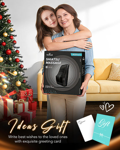 Boriwat Back Massager Neck Massager with Heat, Shiatsu Massage Pillow for Pain Relief, Massagers for Neck and Back, Shoulder, Leg, Gifts for Men Women Mom Dad, Stress Relax at Home Office and Car - Available at All In One Marketplace Canada