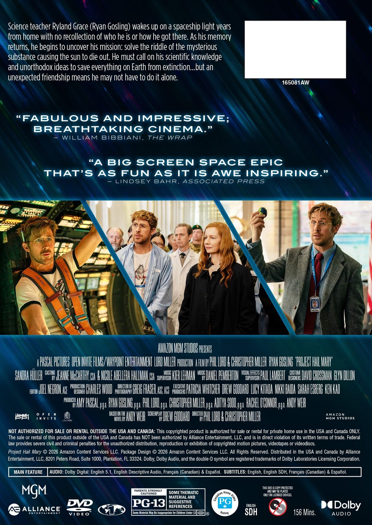 Project Hail Mary (DVD)