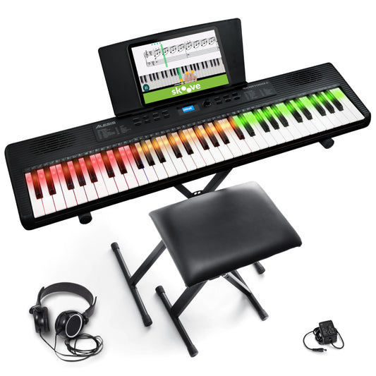 Alesis Teacher's Choice 61-Key Piano Keyboard Bundle with Light-up Keys 🍁 All In One Marketplace Canada