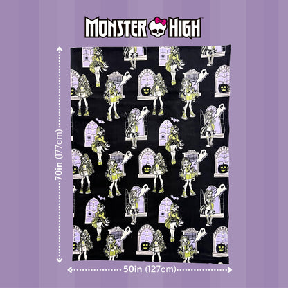 Couverture en peluche ultra-douce et confortable Monster High pour Halloween, 127 cm x 178 cm, (produit sous licence officielle) par Franco