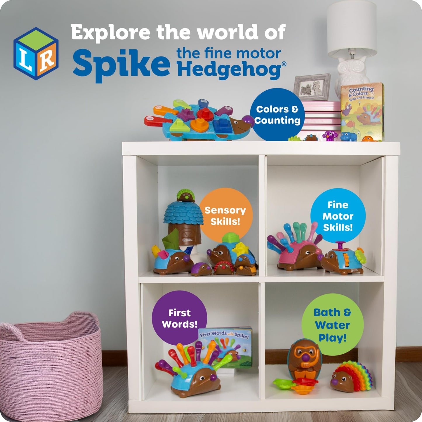 Learning Resources Spike The Fine Motor Hedgehog - Toddler Montessori Toys, Stacking Shape, Gifts for Boys and Girls, Sorting and Matching Skill Activities, Educational Games, Kindergarten - Available at All In One Marketplace Canada