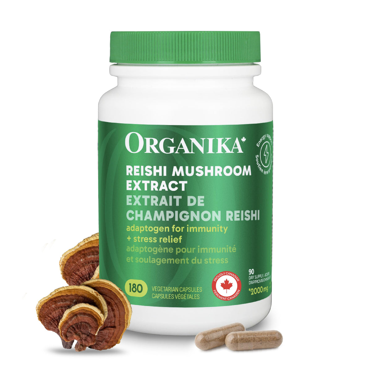Organika Mushroom Extract - Reishi 180 Vcaps