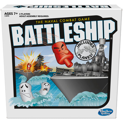 Battleship Board Game with Planes, Strategy Board Game for Kids, Family Games for 1-2 Players, Strategy Games, Ages 7 and Up (Amazon Exclusive) Hasbro Gaming