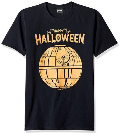 T-shirt pour homme sous licence STAR WARS Halloween Happy Death Star, noir, taille M