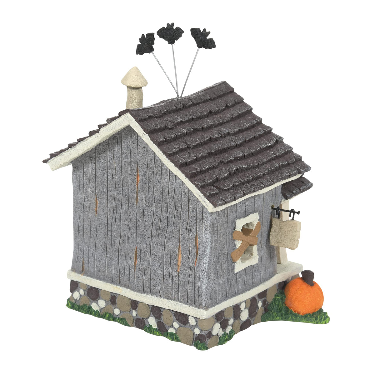 Enesco Tails with Heart Halloween Haunted Shack Figurine, 4.84 Inch, Multicolor